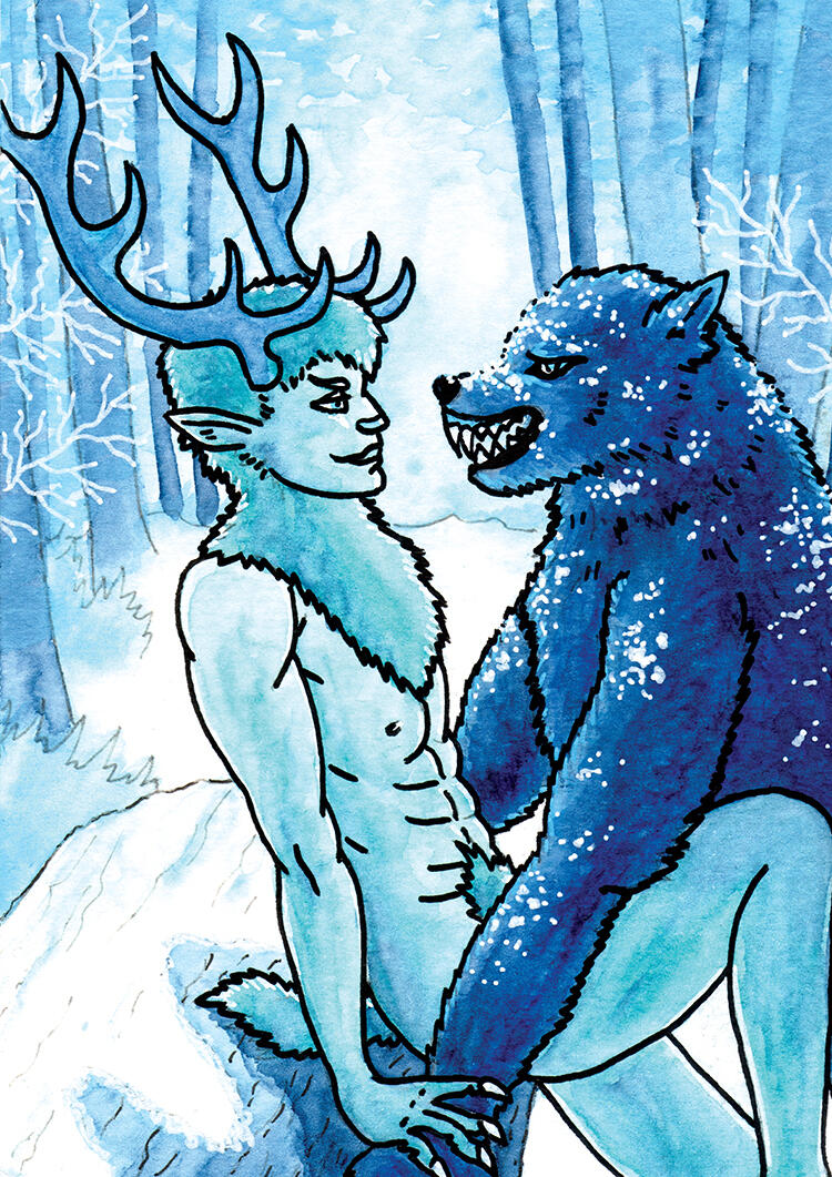 &quot;Ethereal&quot;, Personal Work, 2024, Watercolour &amp; POSCA Marker