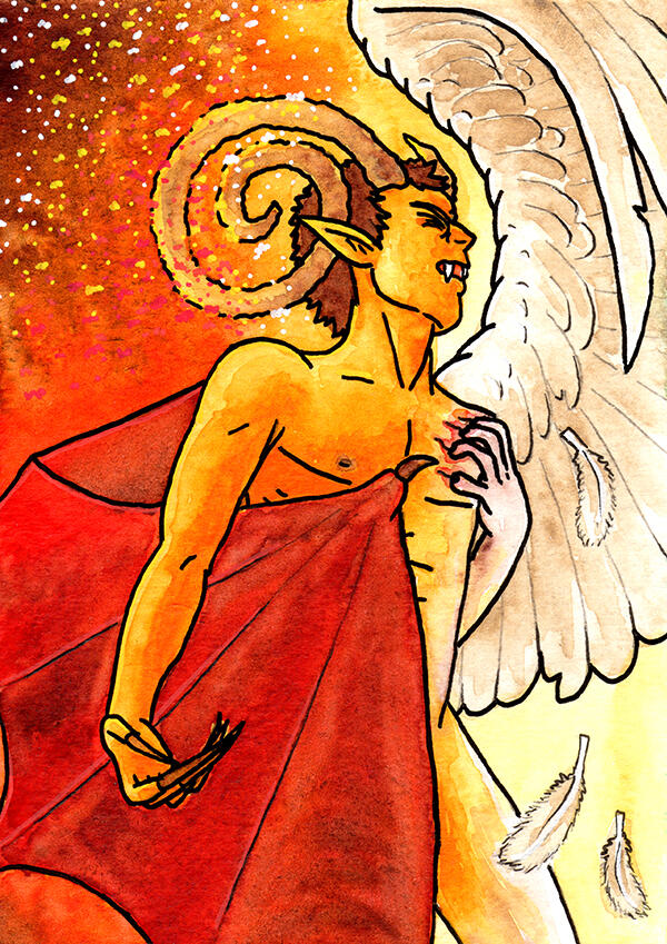 &quot;Metanoia&quot;, Personal Work, 2024, Watercolour &amp; POSCA Marker