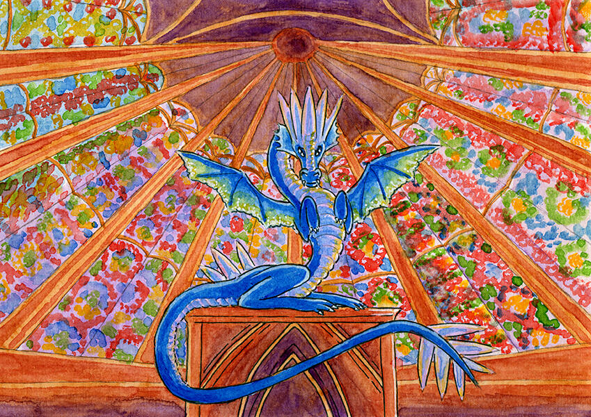 “Whistle”, Personal Work, 2025, Watercolour, Noodler&#39;s Ink &amp; POSCA Marker